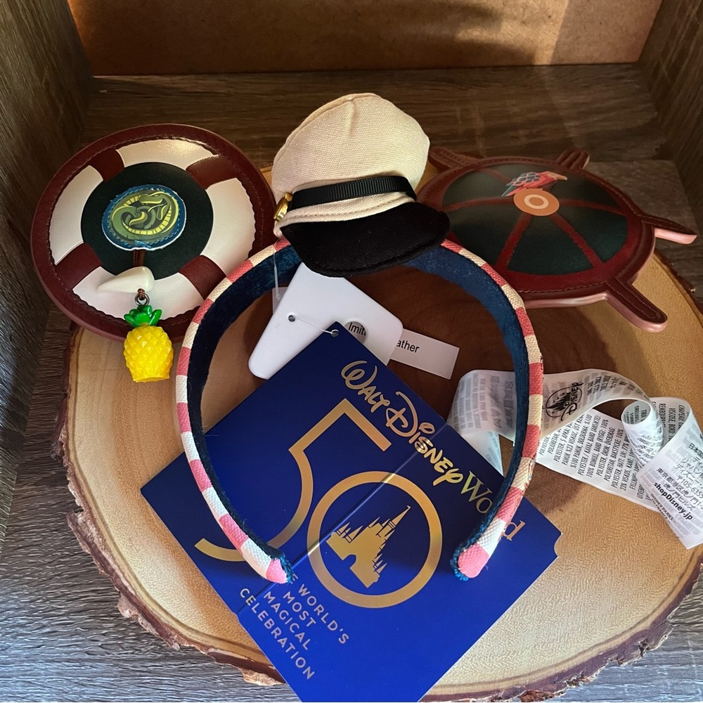 ~Disney 50th Mickey Attraction Jungle Cruise Ear Headband for Adults ~